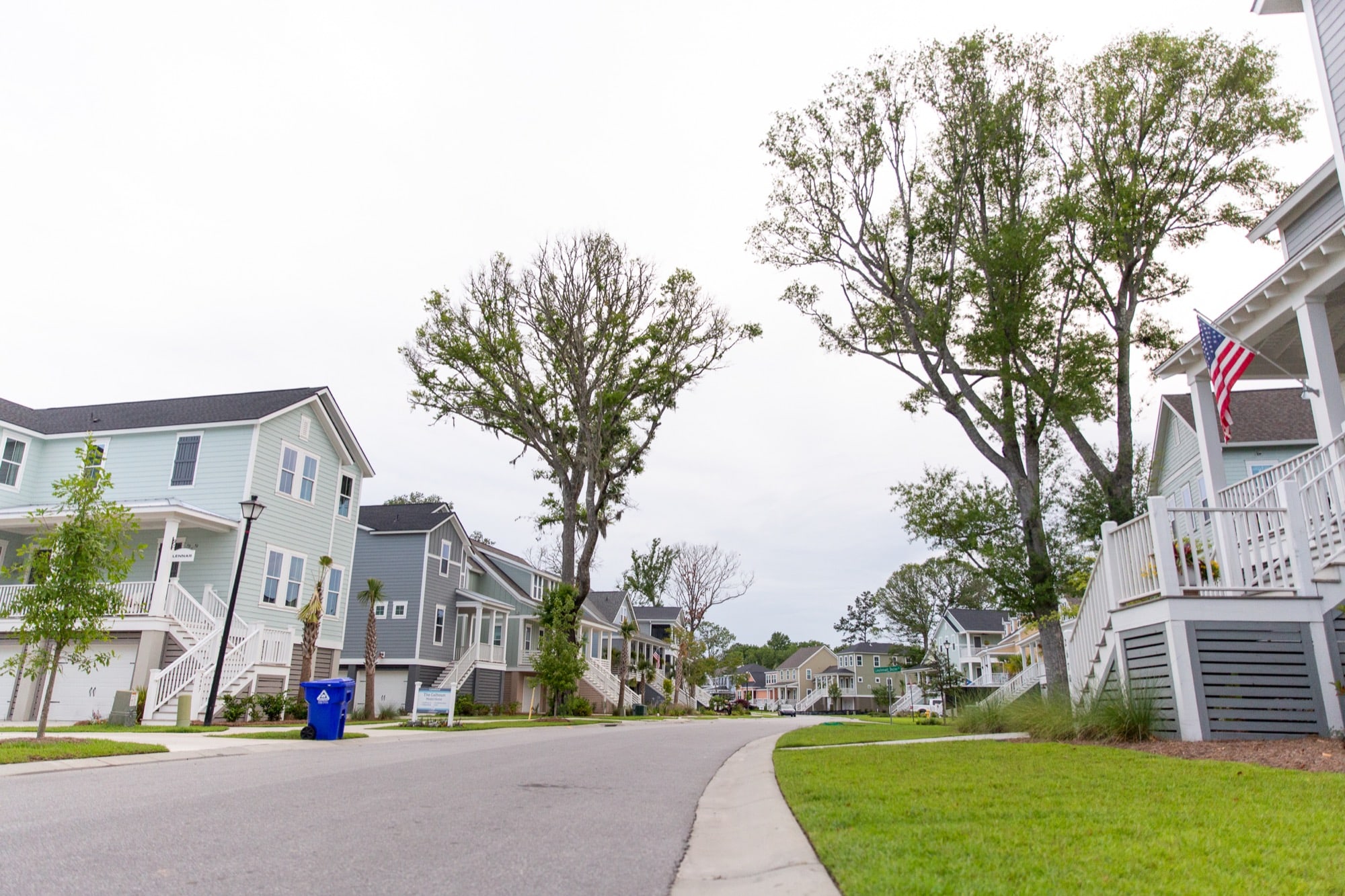 The Stonoview development is one of many in Charleston, South Carolina's fast-growing suburbs that used fill dirt to elevate homes  above the floodplain. (Ellen O'Brien/News21)