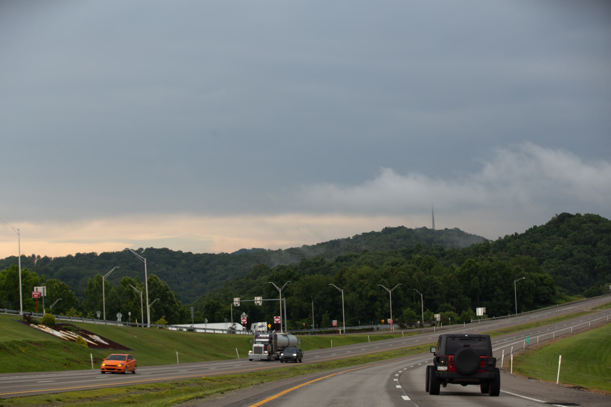 Interstate 79 is the only connection Harrison County, population 68,000, has to the rest of West Virginia. Thousands of West Virginians in the area were left without power after a derecho struck in 2012.  (Briana Castañón/News21)