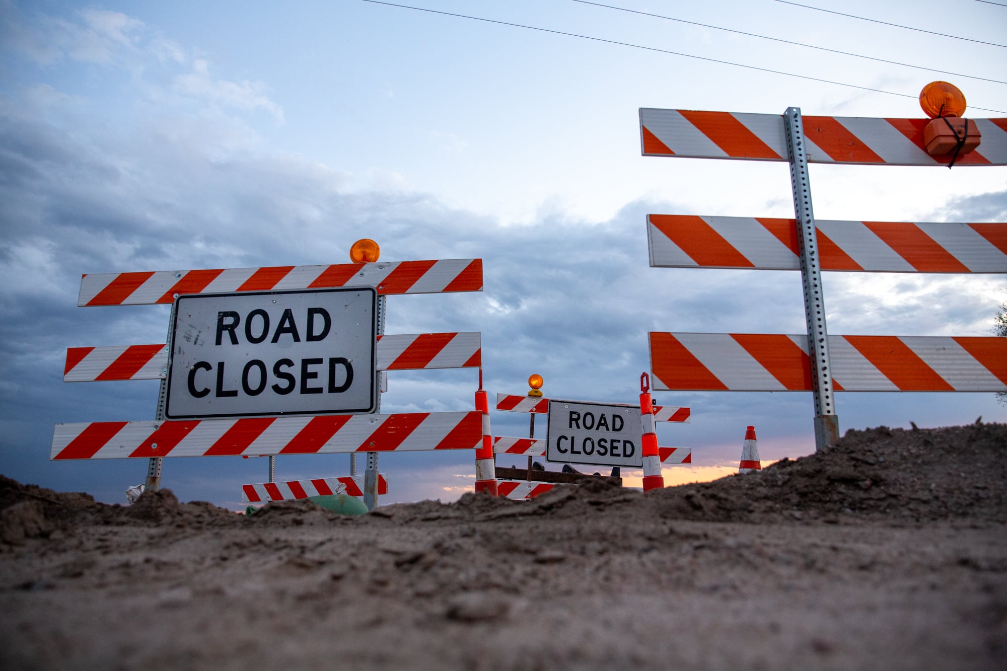 The spring floods damaged roads and bridges around Niobrara, Nebraska, and many remained shut down in mid-June. (Anya Magnuson/News21)