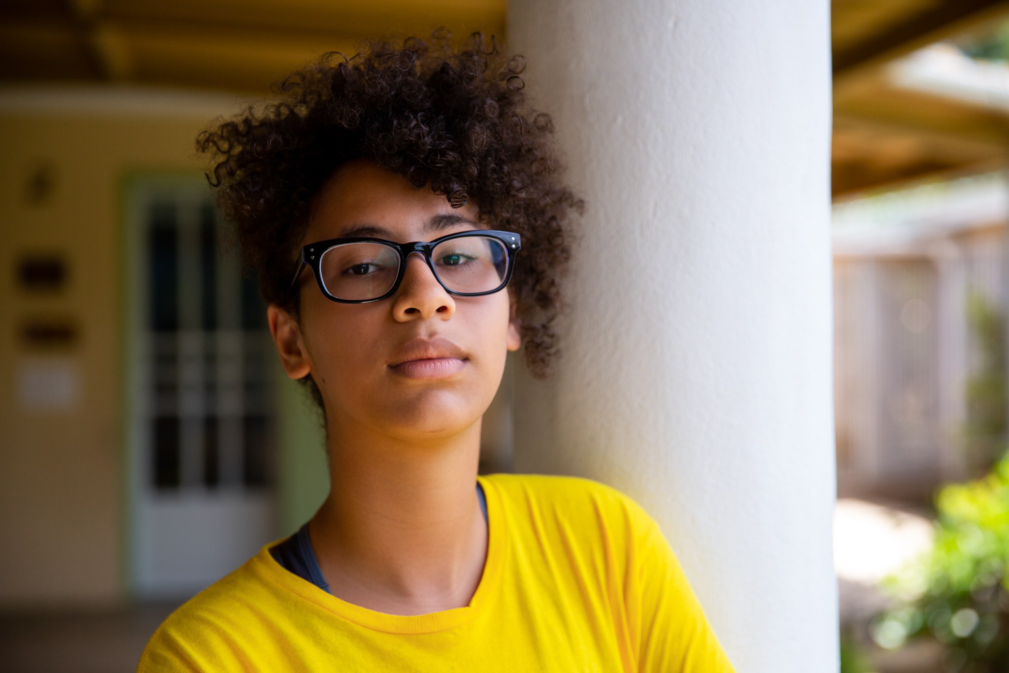 Calila Figueroa - Calila Figueroa was 12 when Hurricane Maria hit Puerto Rico. She suffered from lung problems and insomnia after the storm, and she credits drawing and painting with helping her process her emotions. (Ellen O’Brien/News21)