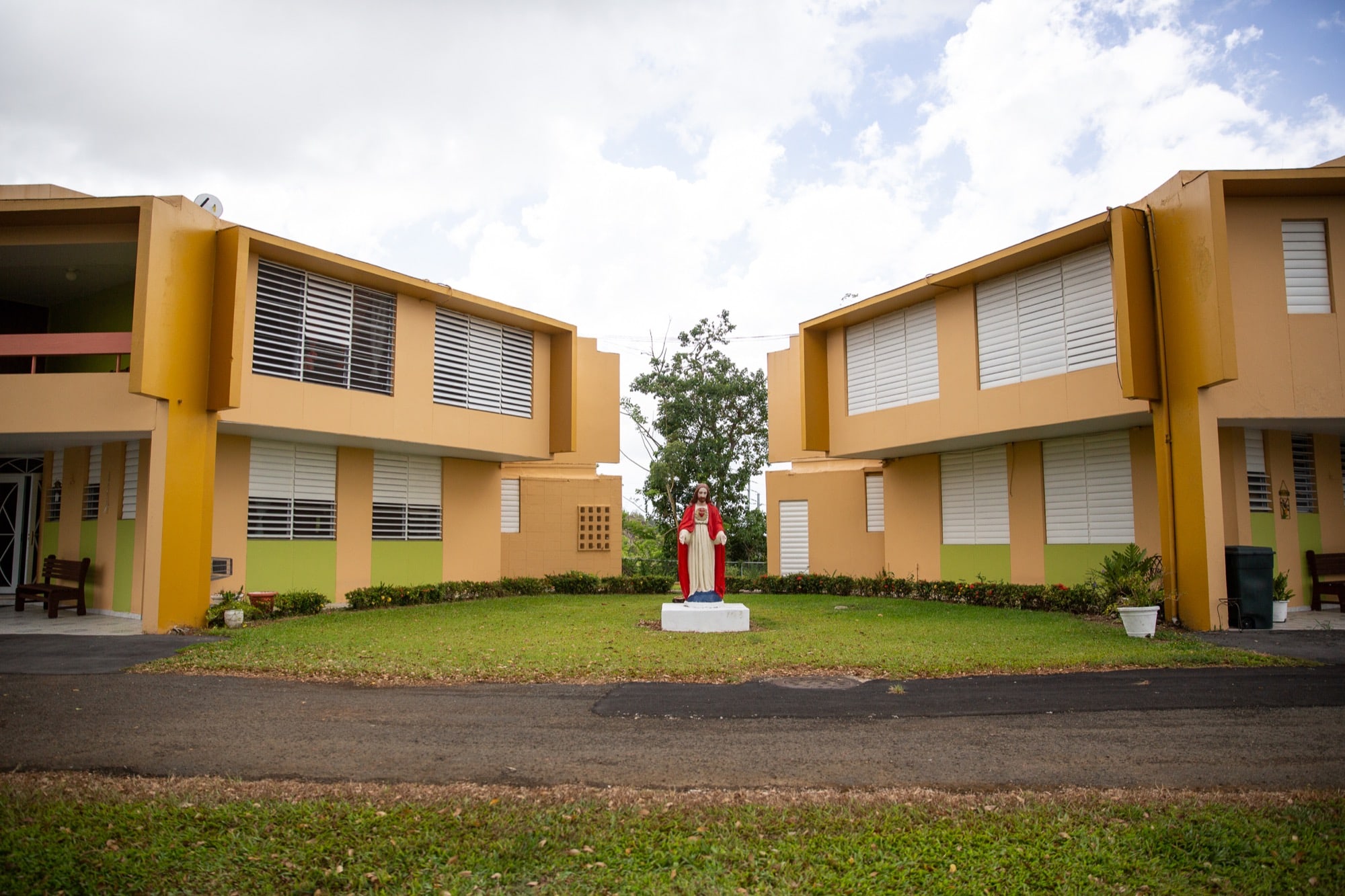 Hogar Fatima in Bayamón, Puerto Rico, shelters girls 11 to 18 who have been placed there by the Department of Family Affairs. Eighteen girls rode out Hurricane Maria there, initially treating it like a pajama party. (Ellen O'Brien/News21)