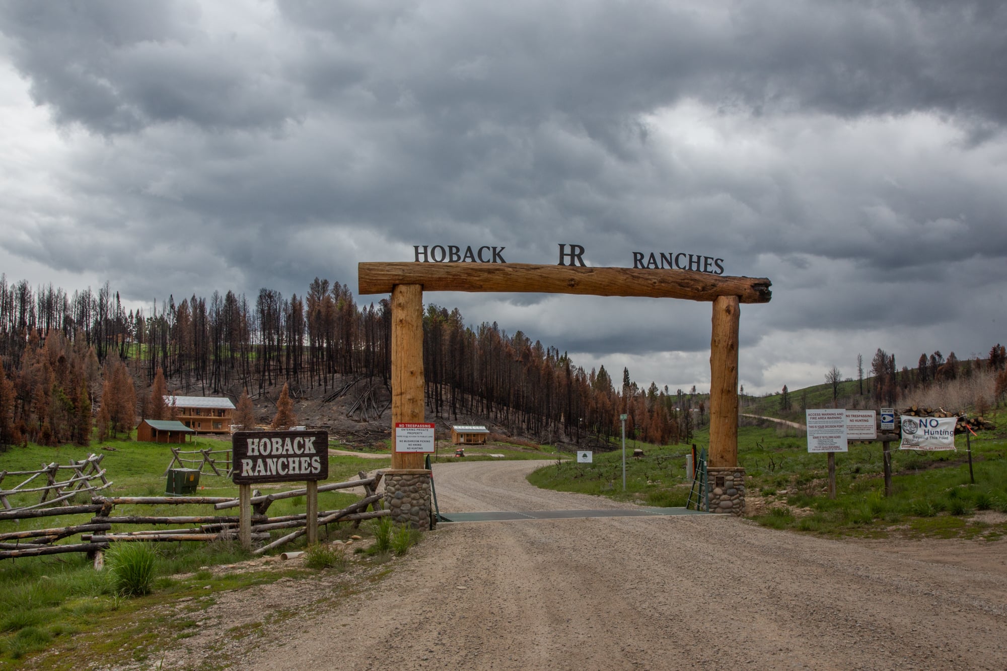About 300 residents live in Hoback Ranches, a 6,500-acre subdivision with about 125 homes south of Bondurant, Wyoming. The Roosevelt Fire last September destroyed 55 of them. (Bailey Lewis/News21)
